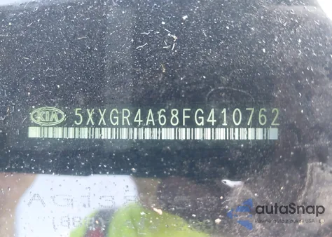 2015 Kia Optima Sx Turbo из США, поврежденный, VIN 5XXGR4A68FG410762